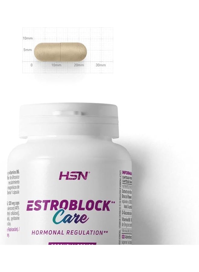 HSN Estroblock Care Control Estrogens* | 30 Vegetable Capsules | Indol-3-Carbinol (I3C) + Calcium D-Glucarate + B6 | *Vitamin B6 Helps Regulate Hormone Activity | Vegan Gluten Free - Image 3
